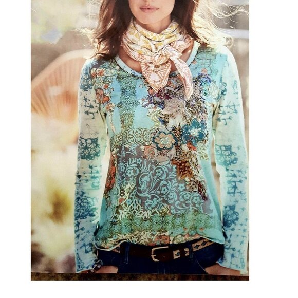 Sundance whisper winds long sleeves tee, size small - Picture 1 of 10